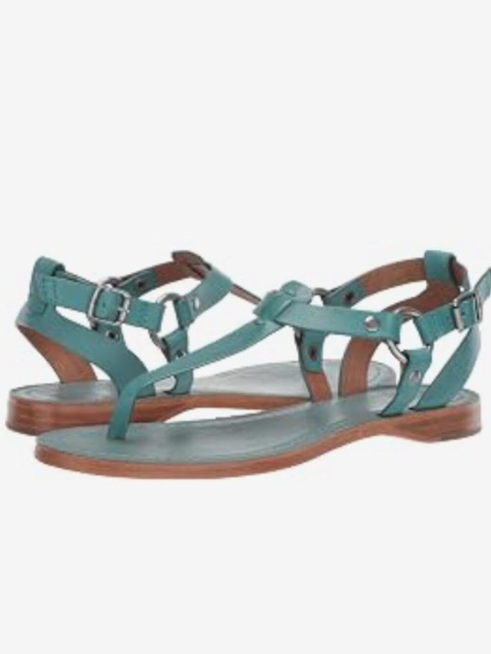 Frye Mint Green Leather Thong Sandal - Size 8 - BRAND NEW